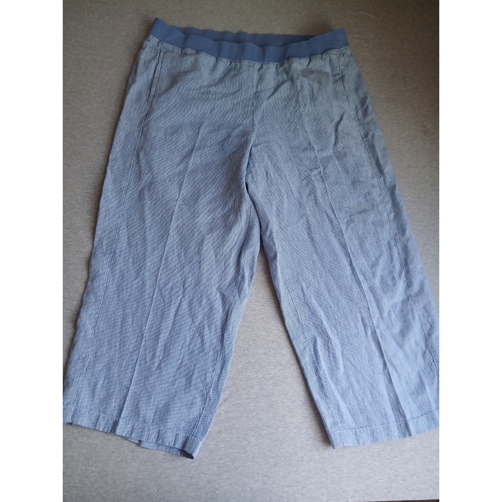 J Jill Pants XL Love Linen Wide Leg Boho Cottage Resort Casual Pull On